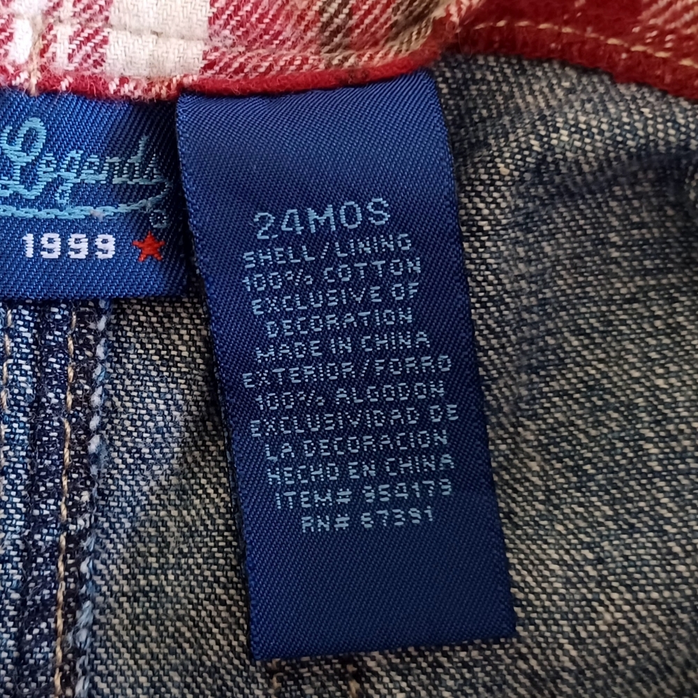 Toddler Denim Bib Ovealls, Size 24 Months - Picture 16 of 16